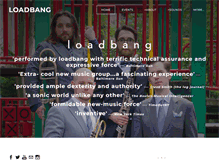 Tablet Screenshot of loadbang.com